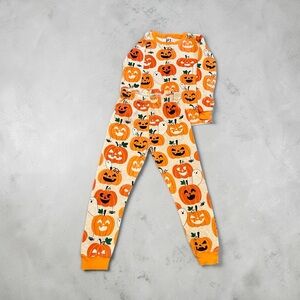 PJ Place 4T Glow in Dark Orange Halloween Pumpkin Long Sleeve Pajama Set